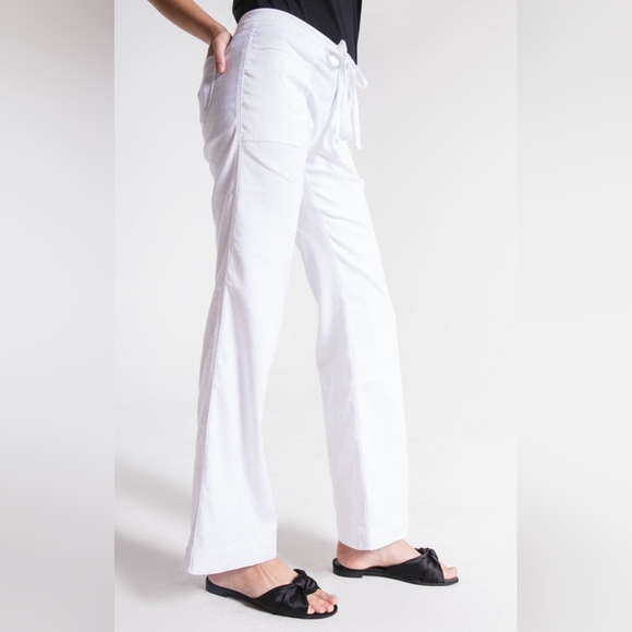 Level 99 Violette High Rise White Linen Wide Leg Pants Size 26 - Worn Once - Picture 3 of 10
